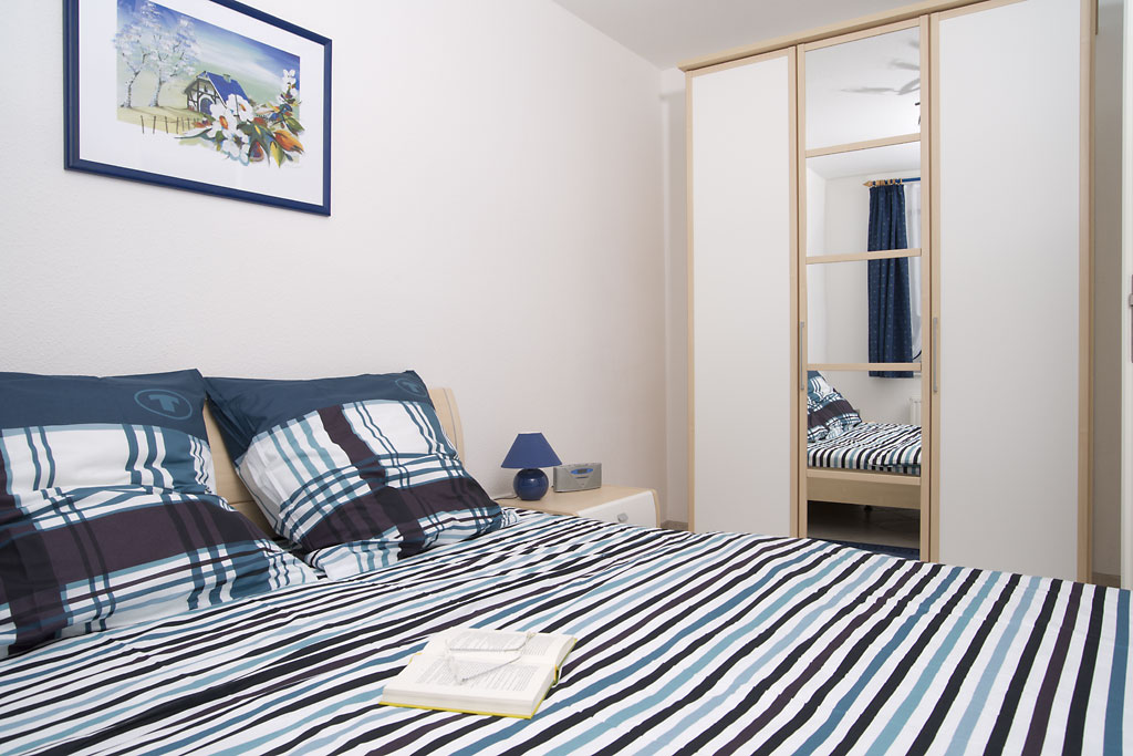 Schlafzimmer Ferienwohnung Völker Grömitz