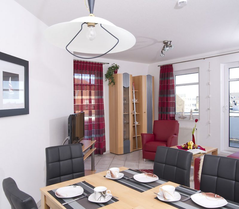 Wohnzimmer Ferienwohnung Völker Grömitz