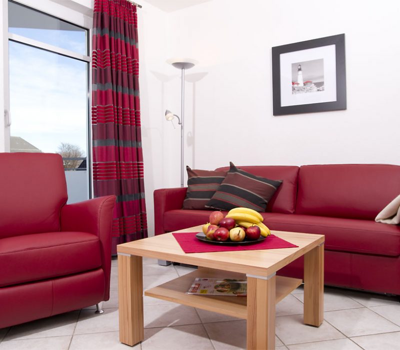 Wohnzimmer Ferienwohnung Völker Grömitz